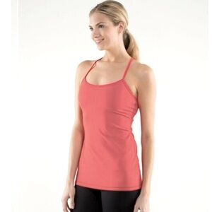 Lululemon power Y tank, includes removable bust inserts. Good used condition